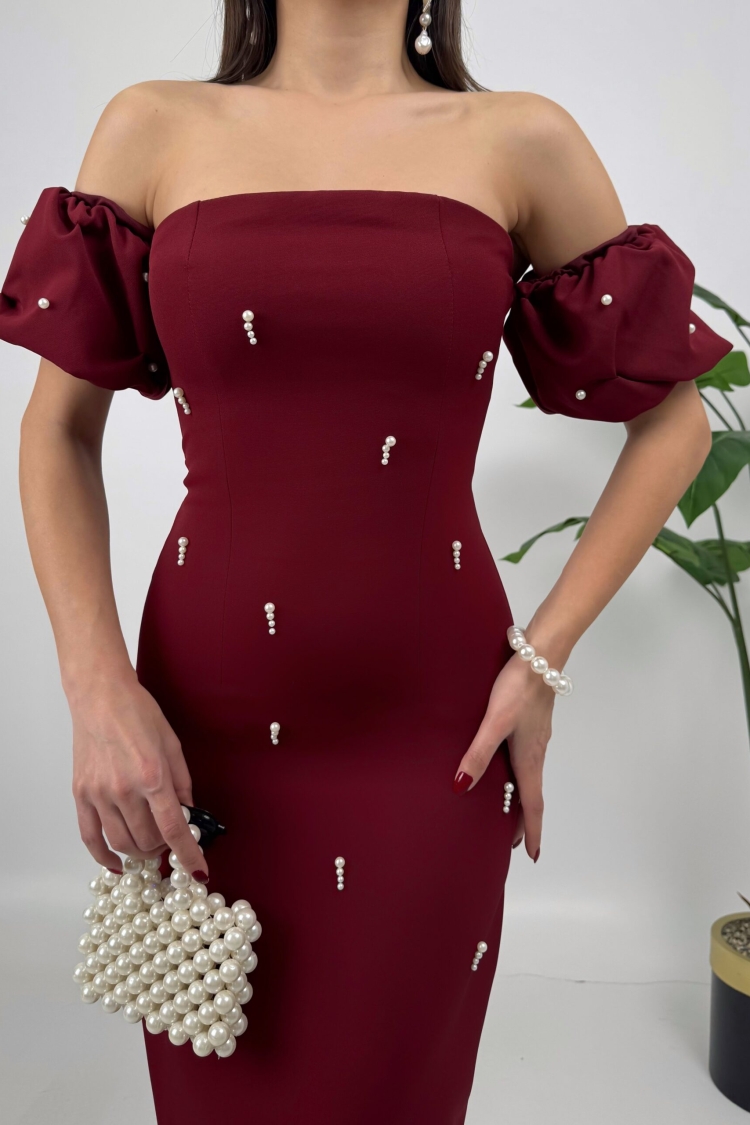 Prevents Pearl Detail Design Dress