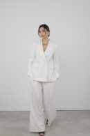Trousers Pleated Slaze - Cream Rouge - Globality Store - Women Clothes Wholesale Turkey