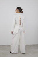 Trousers Pleated Slaze - Cream Rouge - Globality Store - Women Clothes Wholesale Turkey