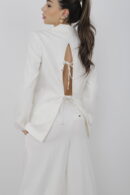 Trousers Pleated Slaze - Cream Rouge - Globality Store - Women Clothes Wholesale Turkey