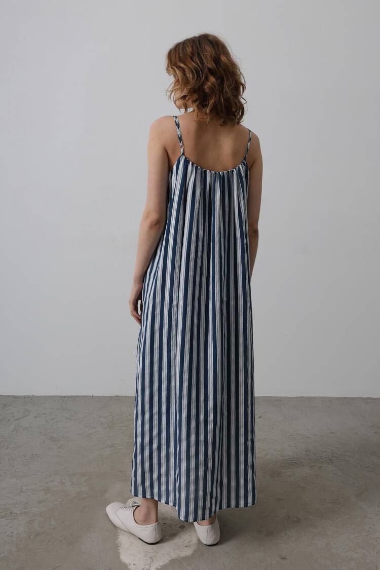 Striped Line Pattern Dress