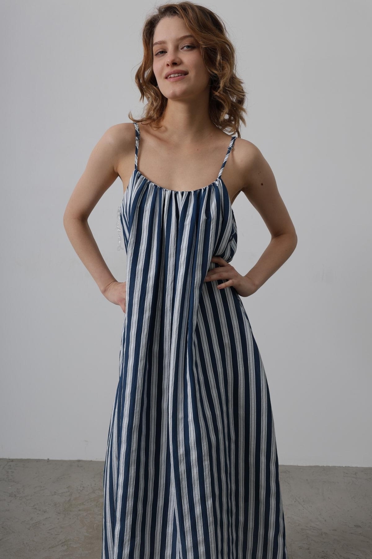 Striped Line Pattern Dress