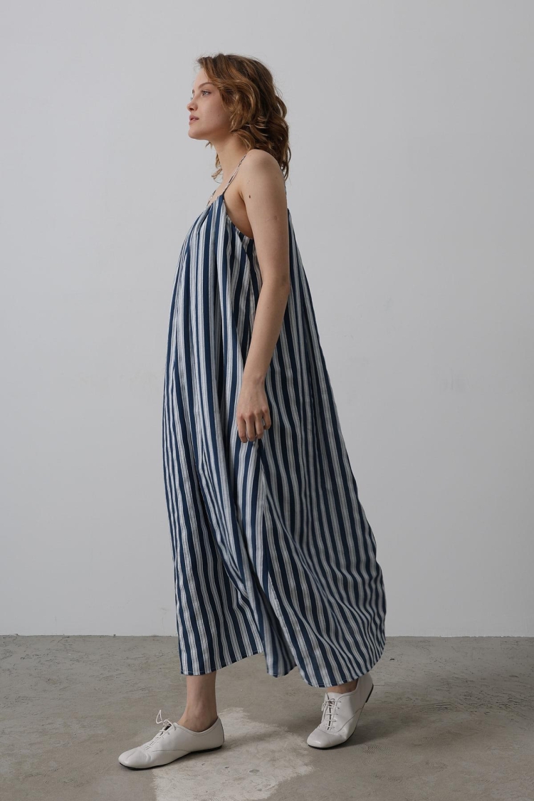 Striped Line Pattern Dress