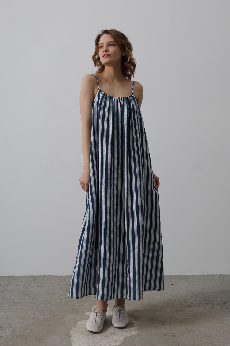 Striped Line Pattern Dress