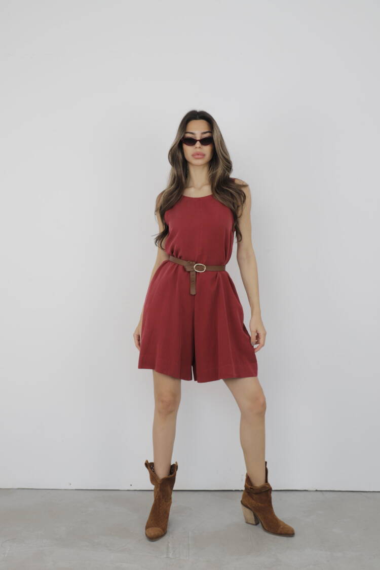 Jumpsuit Back Detailed - Cream Rouge - Globality Store - Women Clothes Wholesale Turkey