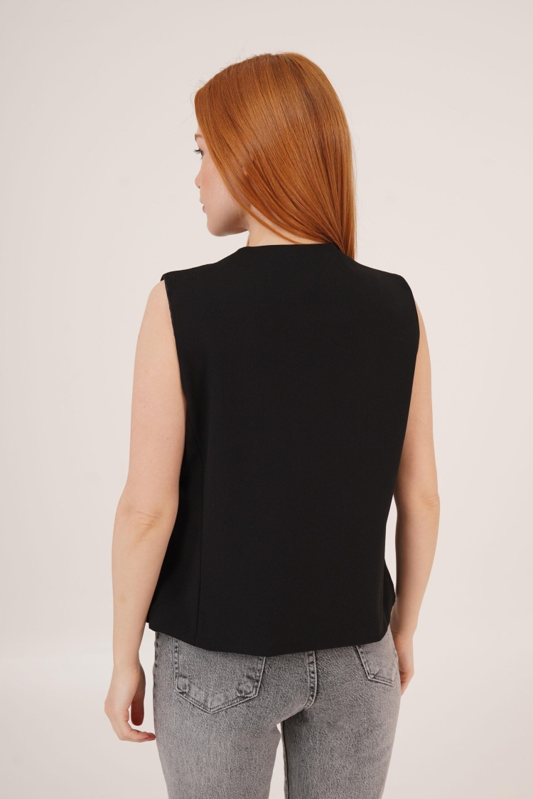 Shiny Button DetailedWholesale Vest