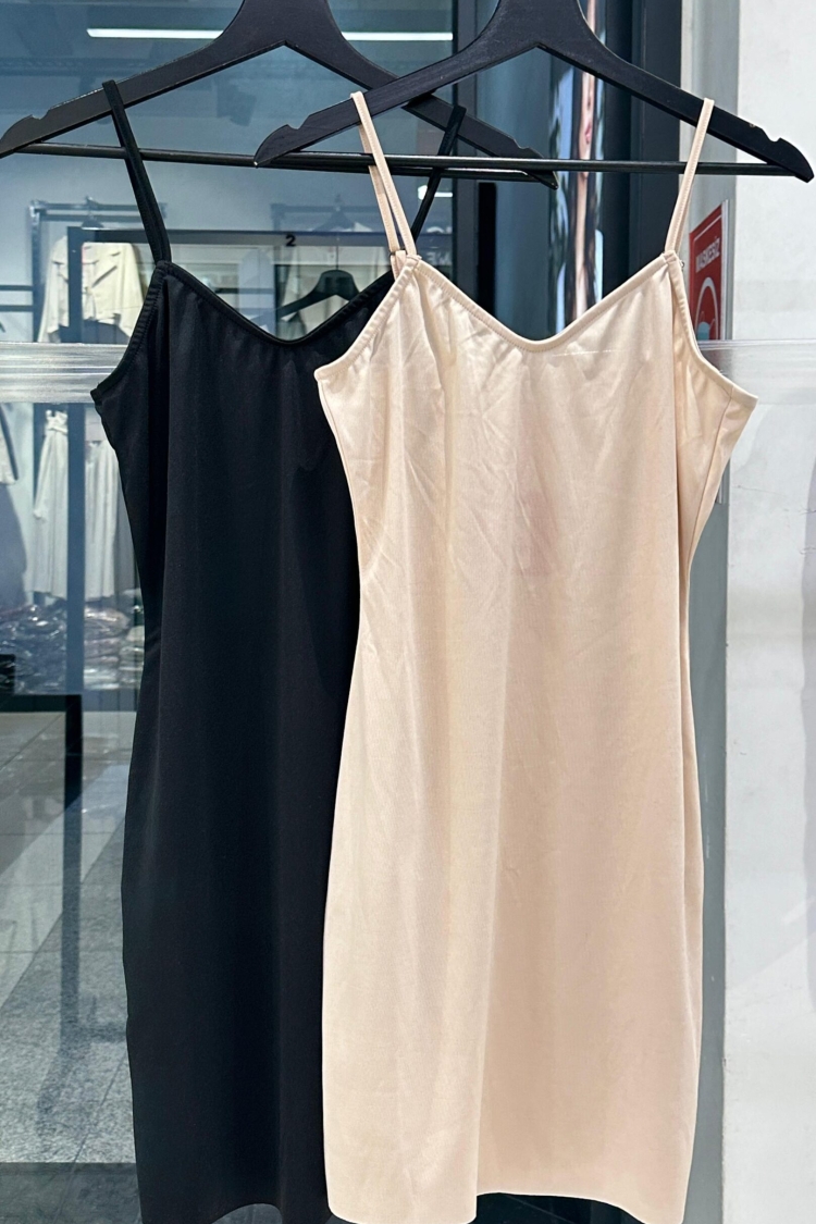 Dress Denye Lining - Cream Rouge - Globality Store - Women Clothes Wholesale Turkey