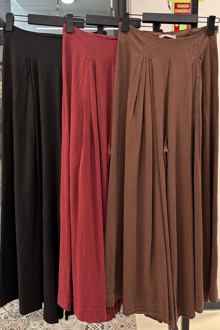 Trousers Skirt With Corset - Cream Rouge - Globality Store - Women Clothes Wholesale Turkey