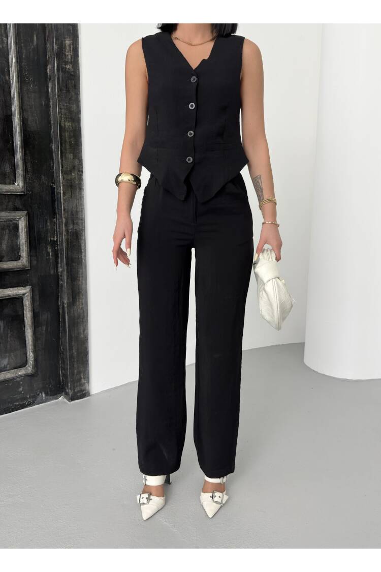 Modal Vest Suit - My Fashion - Globality Store - Women Clothes Wholesale Turkey