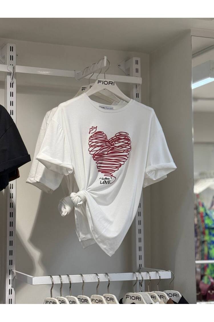 Heart Printed Tshirt