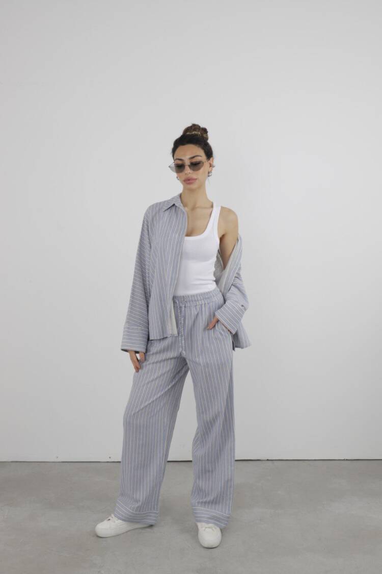 C01y52151002 Set Swallow Linen - Cream Rouge - Globality Store - Women Clothes Wholesale Turkey