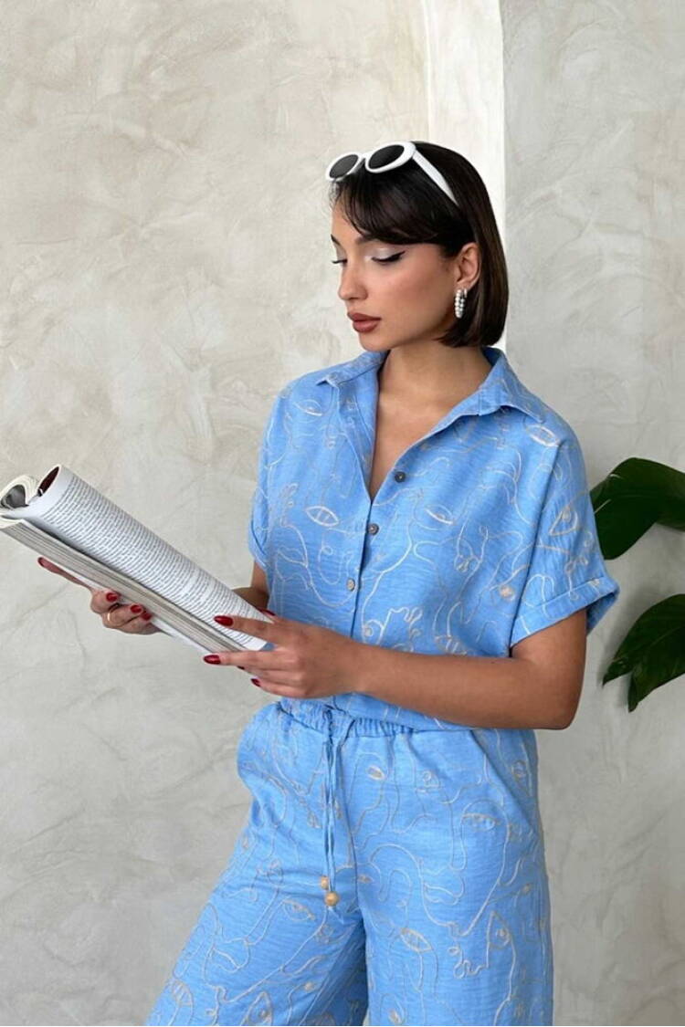 Embroidered Shirt - Light - Brand: Topshow - Women's Clothing Wholesale - Globality Store