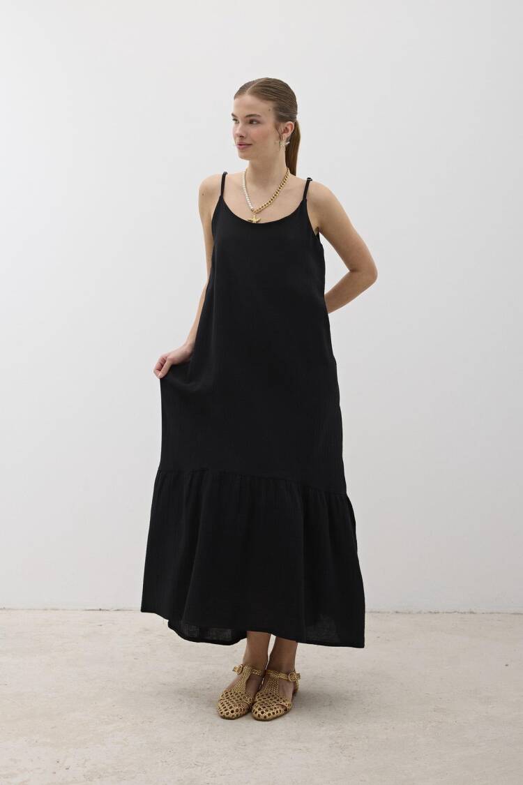 Hanger Adjustable Oversize Mueslin Dress