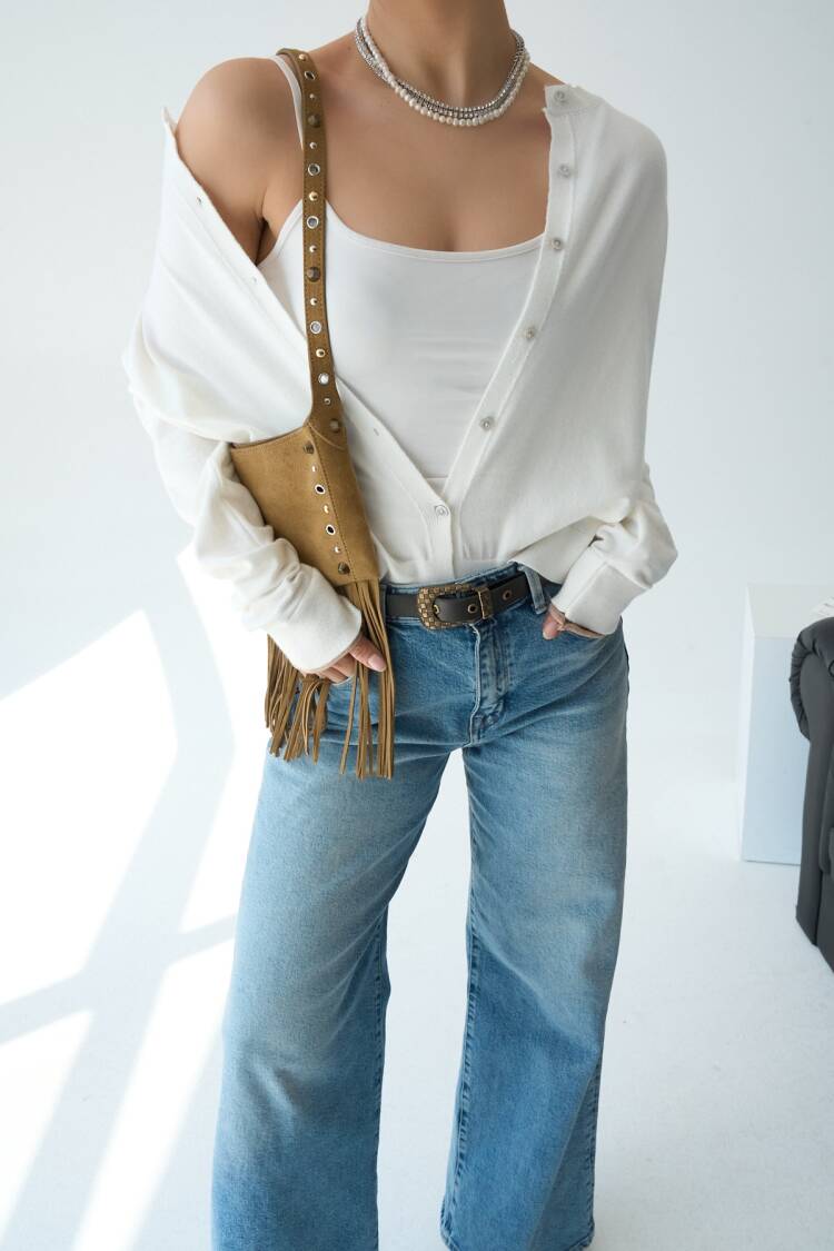 Colored Cardigan With Sleeves - Bone-camel - Qustyle - Globality Store - Women Clothes Wholesale Turkey
