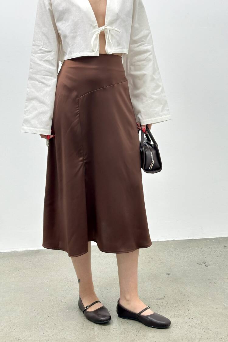 Zara Satin Skirt - STEPS - Globality Store - Women Clothes Wholesale Turkey