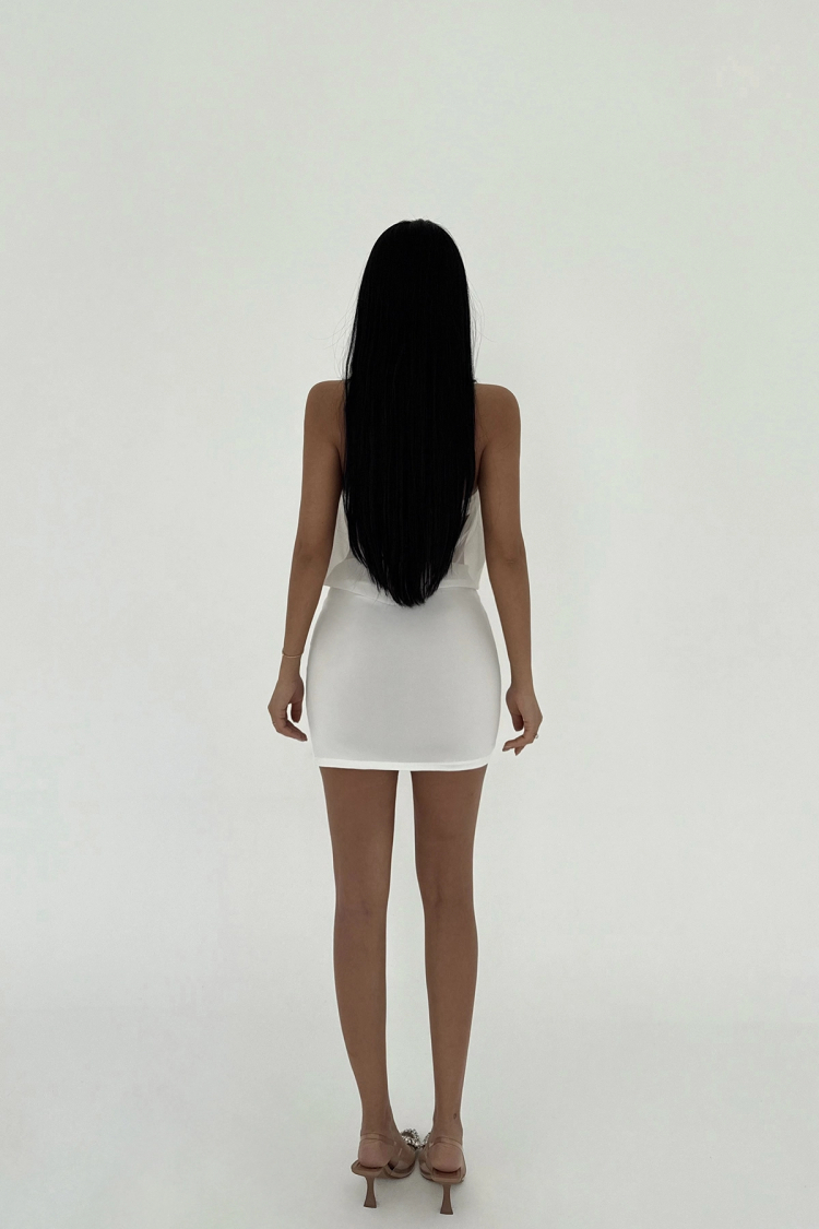 Tulle Detail Mini Dress