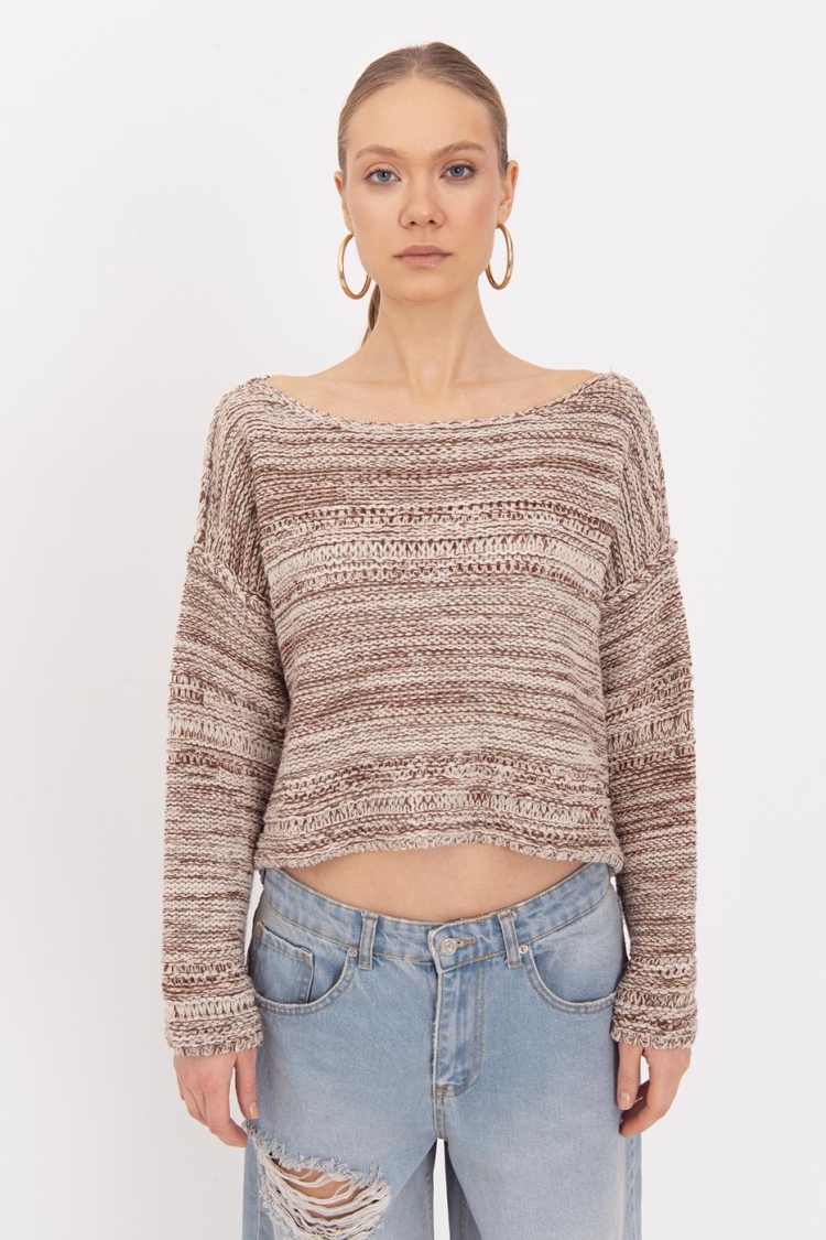 Oversize Boat Neck Sweater