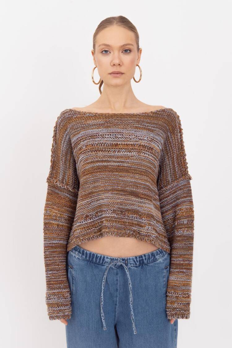 Oversize Boat Neck Sweater