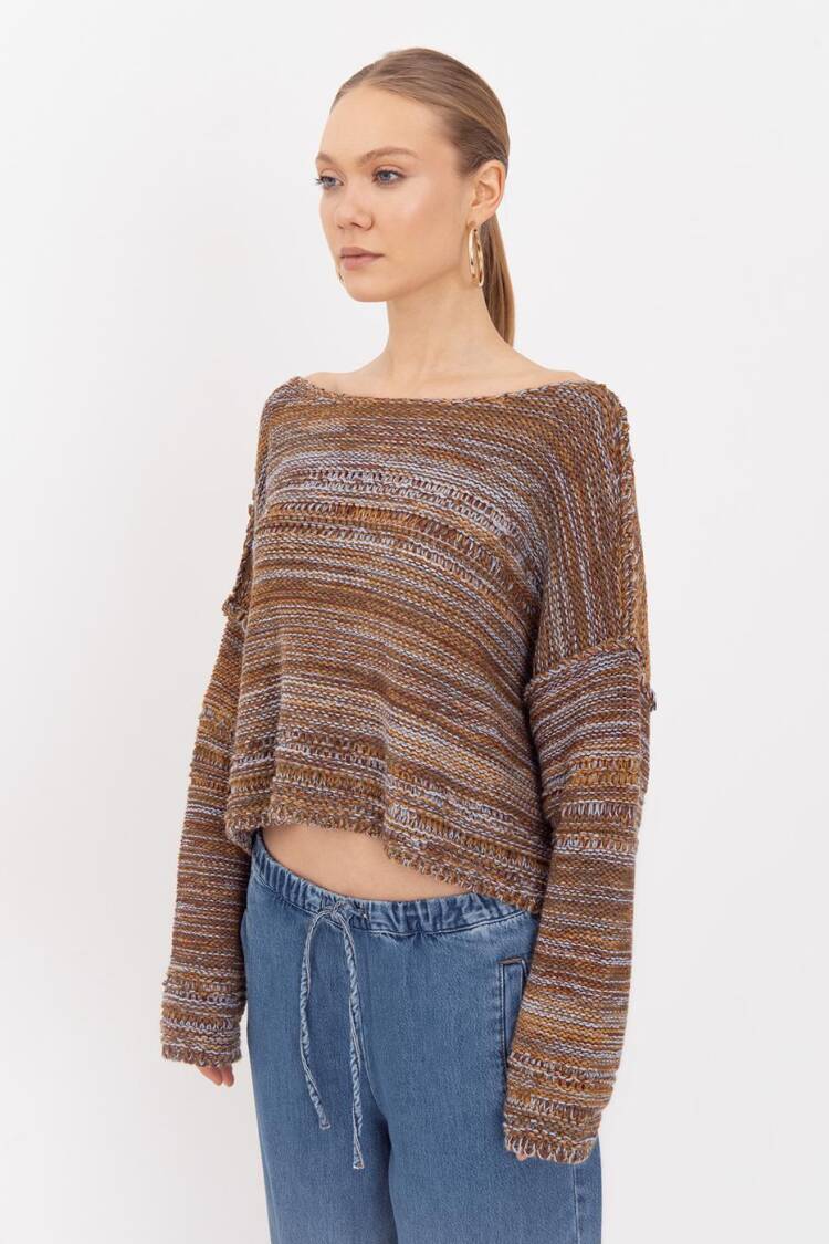 Oversize Boat Neck Sweater