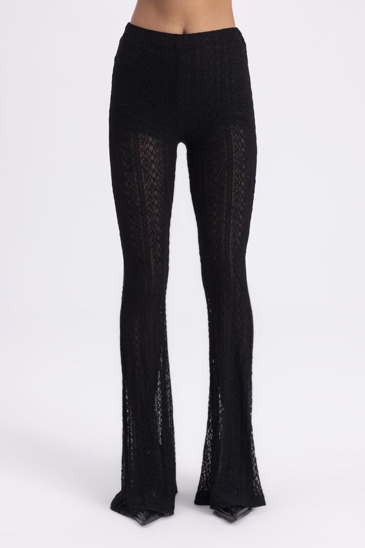 Flare Leg Lace Trousers
