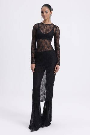 Flare Leg Lace Trousers - BSL - Globality Store - Women Clothes Wholesale Turkey