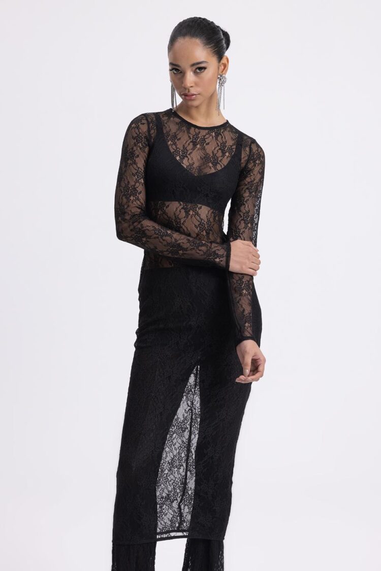 Flare Leg Lace Trousers