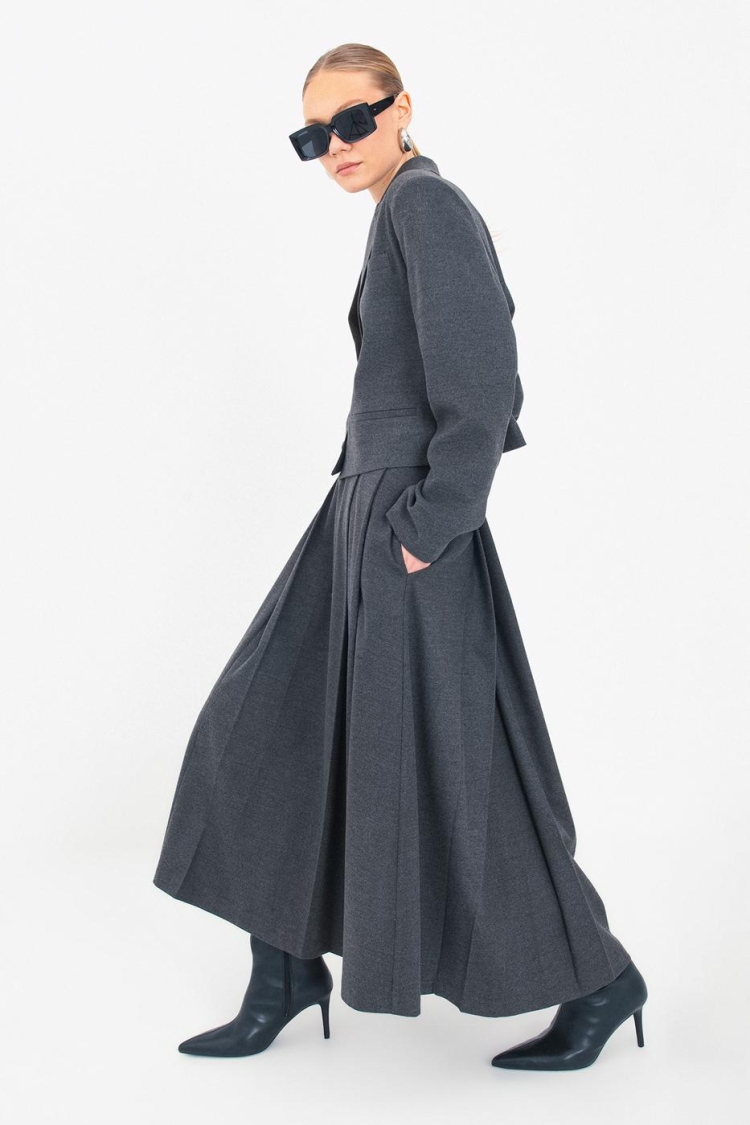 Oversize Crop Blazer Jacket - BSL - Globality Store - Women Clothes Wholesale Turkey