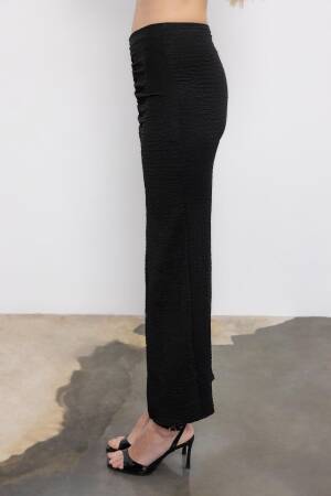 Gathered Textured Midi Skirt - BSL - Globality Store - Women Clothes Wholesale Turkey