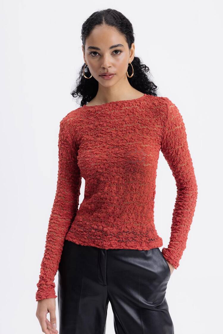 Transparent Lace Top - BSL - Globality Store - Women Clothes Wholesale Turkey