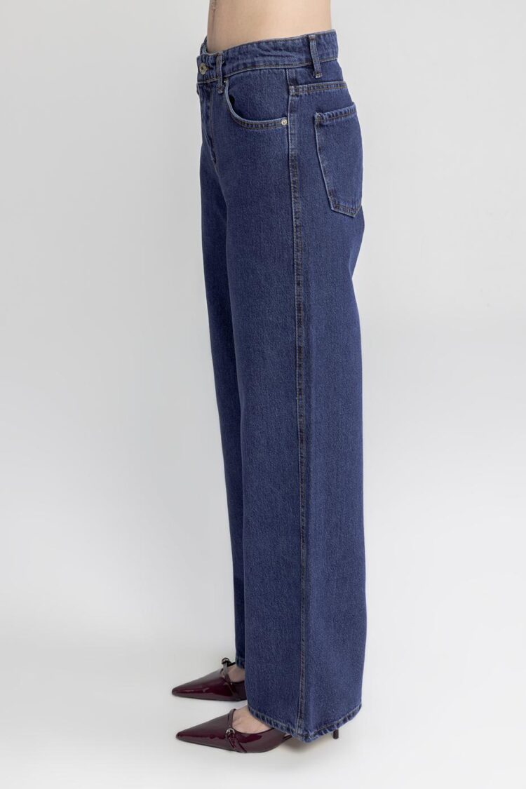 Straight Cut Denim Trousers