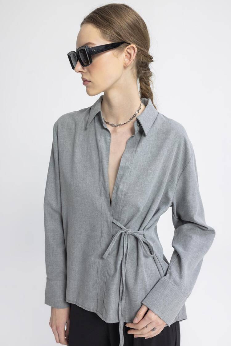 Tie Detailed Shirt