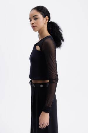 Top With Window Detail - BSL - Globality Store - Women Clothes Wholesale Turkey