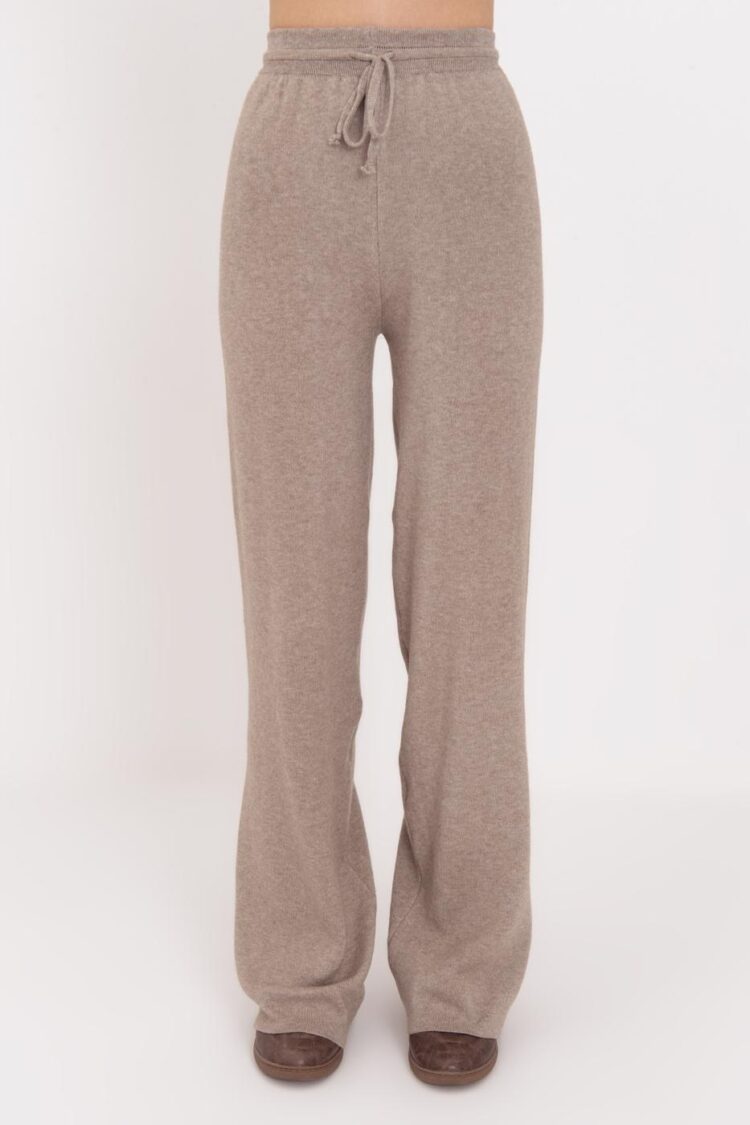 Wide Leg Knitted Trousers