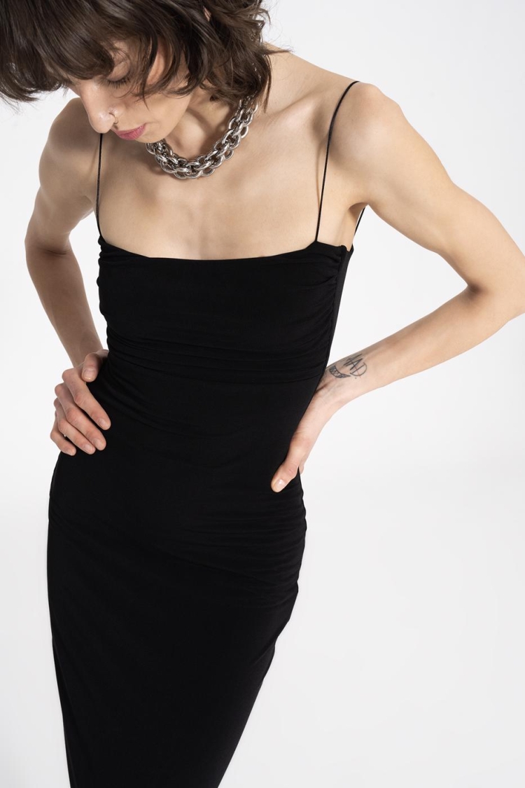 Strappy Midi Pencil Dress