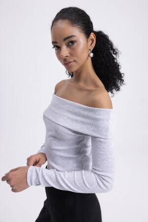 Madonna Collar Top - BSL - Globality Store - Women Clothes Wholesale Turkey
