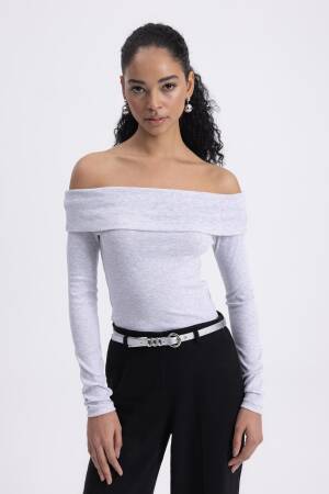 Madonna Collar Top - BSL - Globality Store - Women Clothes Wholesale Turkey