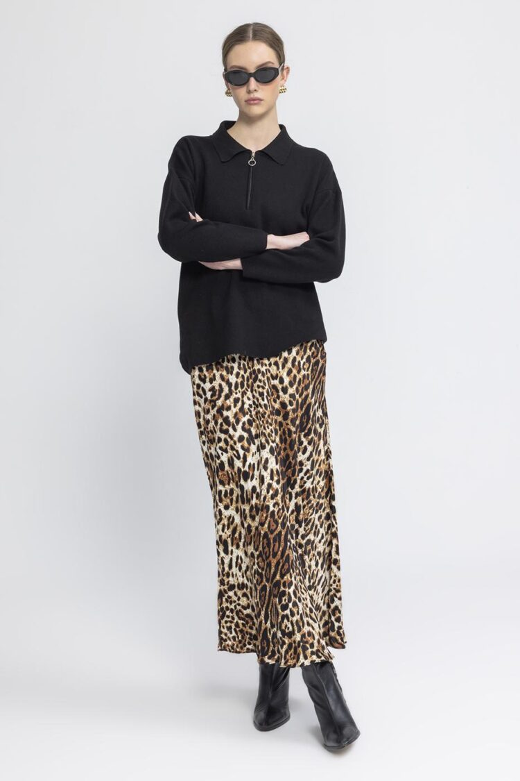 Satin Midi Skirt - BSL - Globality Store - Women Clothes Wholesale Turkey