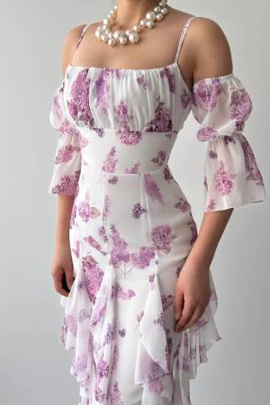 Mugo Ruffle Dress - Etika - Globality Store - Women Clothes Wholesale Turkey