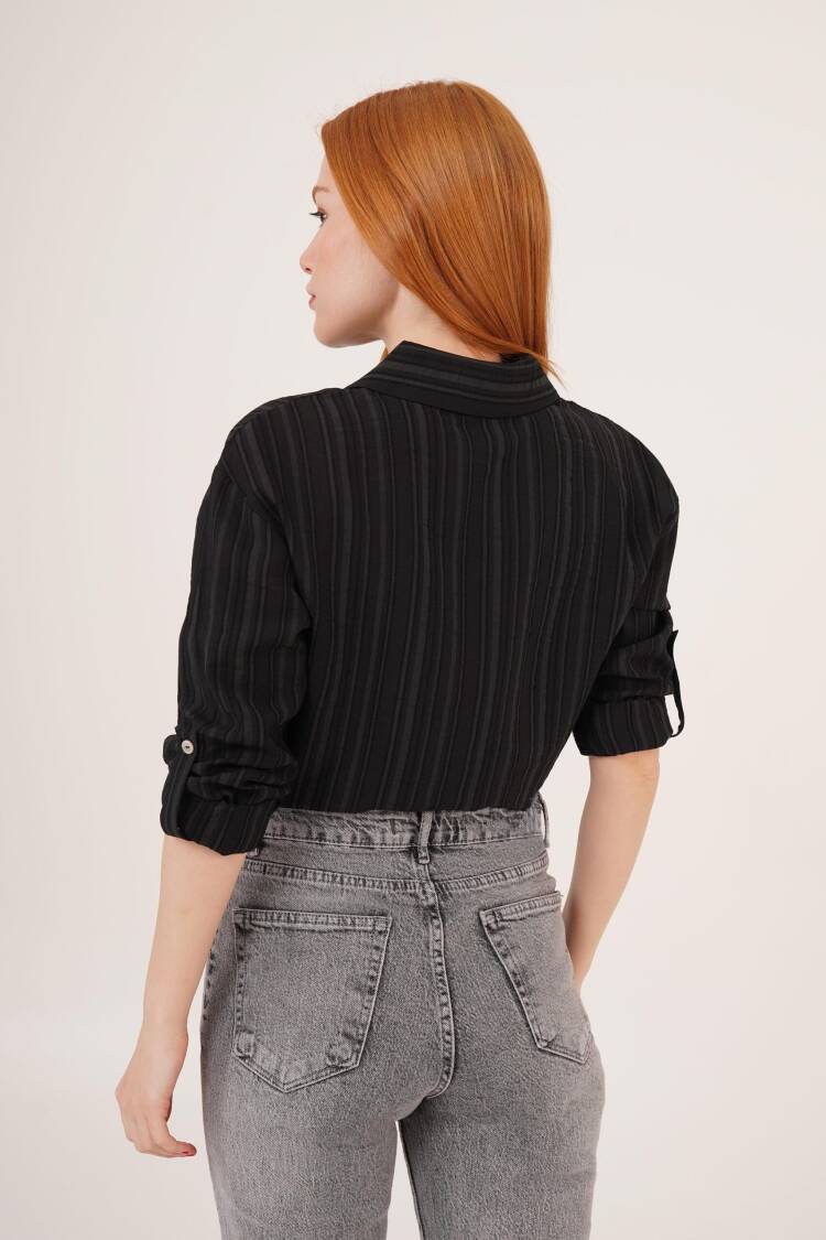 Tie Up Detailed Crop WholesaleShirt