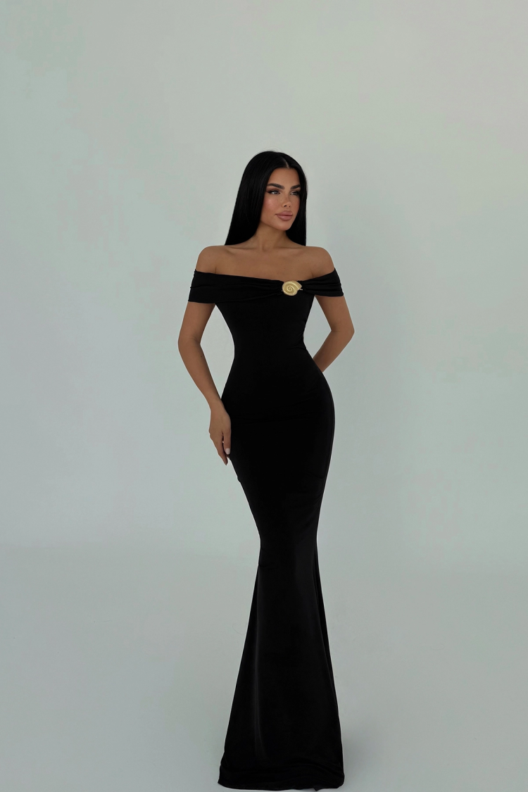 Brooch Detail Dress