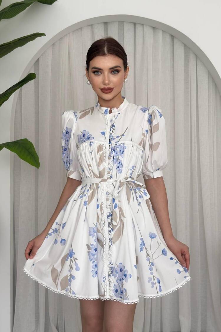 Yen Belt Dress - Multicolor - Etika - Globality Store - Women Clothes Wholesale Turkey