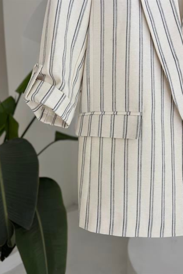 Blazer Jacket - Cream