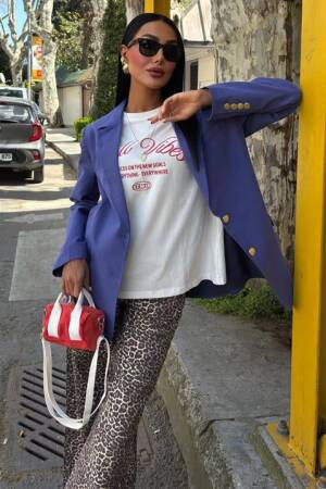 Gold Buttoned Blazer Jacket - Sobe Istanbul - Globality Store - Women Clothes Wholesale Turkey