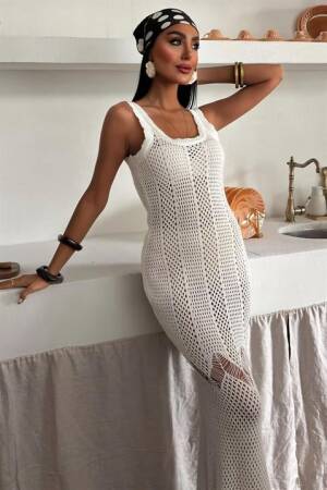 Fish Form Openwork Dress - Sobe Istanbul - Globality Store - Women Clothes Wholesale Turkey