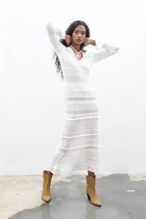 Long Knit Dress - Sobe Istanbul - Globality Store - Women Clothes Wholesale Turkey