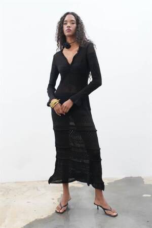 Long Knit Dress - Sobe Istanbul - Globality Store - Women Clothes Wholesale Turkey