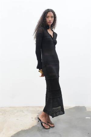 Long Knit Dress - Sobe Istanbul - Globality Store - Women Clothes Wholesale Turkey
