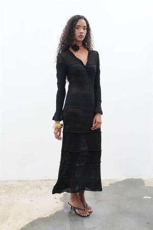 Long Knit Dress - Sobe Istanbul - Globality Store - Women Clothes Wholesale Turkey