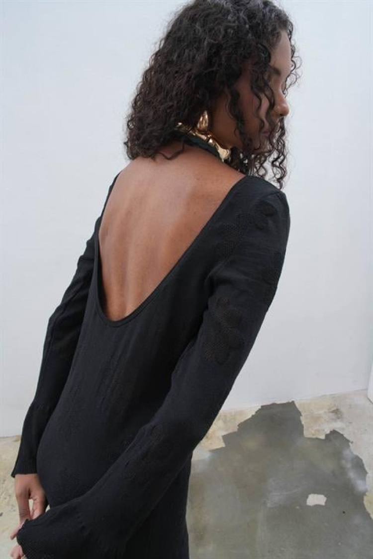 Backless Knit Dress