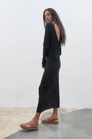 Backless Knit Dress - Sobe Istanbul - Globality Store - Women Clothes Wholesale Turkey